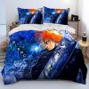 3D Anime Bleach Japan Cartoon Comforter Bedding Set Duvet Cover Bed Set Quilt Cover Pillowcase King 1 - Bleach Merchandise Store