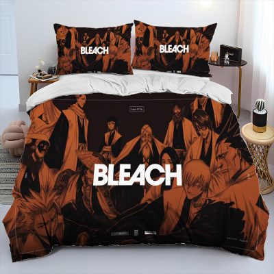 3D Anime Bleach Japan Cartoon Comforter Bedding Set Duvet Cover Bed Set Quilt Cover Pillowcase King 12 - Bleach Merchandise Store