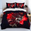 3D Anime Bleach Japan Cartoon Comforter Bedding Set Duvet Cover Bed Set Quilt Cover Pillowcase King 19 - Bleach Merchandise