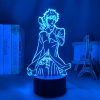 3d Lamp Anime Bleach Ichigo Kurosaki for Bedroom Decor Nightlight Cool Birthday Gift Acrylic Led Night 2 - Bleach Merchandise