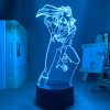 3d Light Anime Bleach Yoruichi Shihouin for Home Decoration Nightlight Cool Birthday Gift Acrylic Led Night 2 - Bleach Merchandise