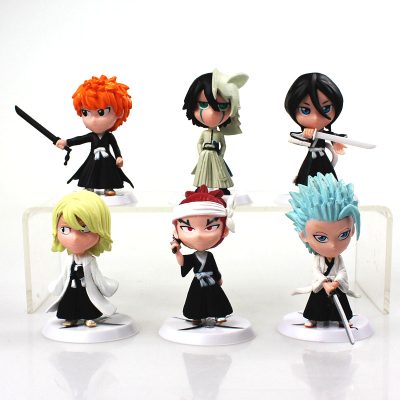 6Pcs lot 7cm Anime Figure Bleach Ichigo Kurosaki Orihime Inoue PVC Action Figure Model Toys - Bleach Merchandise Store