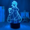 Anime 3d Lamp Bleach Yoruichi Shihouin for Bedroom Decor Nightlight Cool Birthday Gift Acrylic Led Night 2 - Bleach Merchandise Store