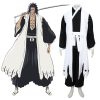 Anime Bleach 11th Division Captain Zaraki Kenpachi Cosplay Costume Kimono Uniform Suit Men s Costumes Halloween - Bleach Merchandise Store