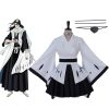 Anime Bleach 6th Division Captain Kuchiki Byakuya Cosplay Costume Japanese Kimono Uniform Skirts Suit Women s - Bleach Merchandise Store