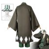 Anime Bleach Cosplay Urahara Kisuke Costume Halloween Carnival Party Costume Men Women Black Kimono Pants Hat 3 - Bleach Merchandise