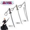 Anime Bleach Keychains Sword Kurosaki Ichigo Key Chain Hitsugaya Toushirou Katana Keyring Weapon Pandent Keychain Accessories - Bleach Merchandise Store