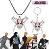 Anime Bleach Metal Necklace BLEACH Figure Kurosaki Grimmjow Jeagerjaques Charm Pendant Necklace Punk Cosplay Jewelry Accessories - Bleach Merchandise Store