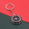 Anime Bleach Rotatable Keychains Kurosaki Ichigo False Fire Logo Gear Pendant Keychain Cosplay Prop Christmas Gift 3 - Bleach Merchandise Store