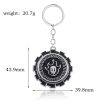 Anime Bleach Rotatable Keychains Kurosaki Ichigo False Fire Logo Gear Pendant Keychain Cosplay Prop Christmas Gift 5 - Bleach Merchandise Store