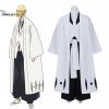 Anime Bleach Shinji Hirako Cosplay Costume Death Divisi 5th Captain Suit Male Halloween Clothes White Jacket - Bleach Merchandise Store
