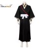 BLEACH Kurosaki Ichigo Cosplay Costumes Robe Gown Oriental Japanese Traditional Kimono Samurai Halloween Carnival Suit 1 - Bleach Merchandise Store