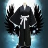 Bleach Cosplay Kuchiki Rukia Wigs and Kimono Uniform Halloween Costume For Woman Die Pa Anime Clothes 1 - Bleach Merchandise Store
