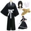 Bleach Cosplay Kuchiki Rukia Wigs and Kimono Uniform Halloween Costume For Woman Die Pa Anime Clothes - Bleach Merchandise Store