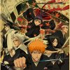 Hot Anime BLEACH Poster Retro Manga Kraft Paper Posters DIY Vintage Home Room Bar Cafe Decor 17 - Bleach Merchandise