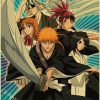 Hot Anime BLEACH Poster Retro Manga Kraft Paper Posters DIY Vintage Home Room Bar Cafe Decor 6 - Bleach Merchandise