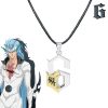 Hot Anime BLEACH Series Necklace Grimmjow Jeagerjaques Cosplay Espada NO 6 Alloy Silver Pendant Necklace Dropshipping - Bleach Merchandise Store