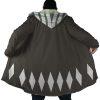 Kisuke Urahara Bleach AOP Hooded Cloak Coat NO HOOD Mockup - Bleach Merchandise Store