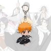 Original Anime Bleach Keychain for women and men acrylic keychain with a comical character bag accessories 1 - Bleach Merchandise Store