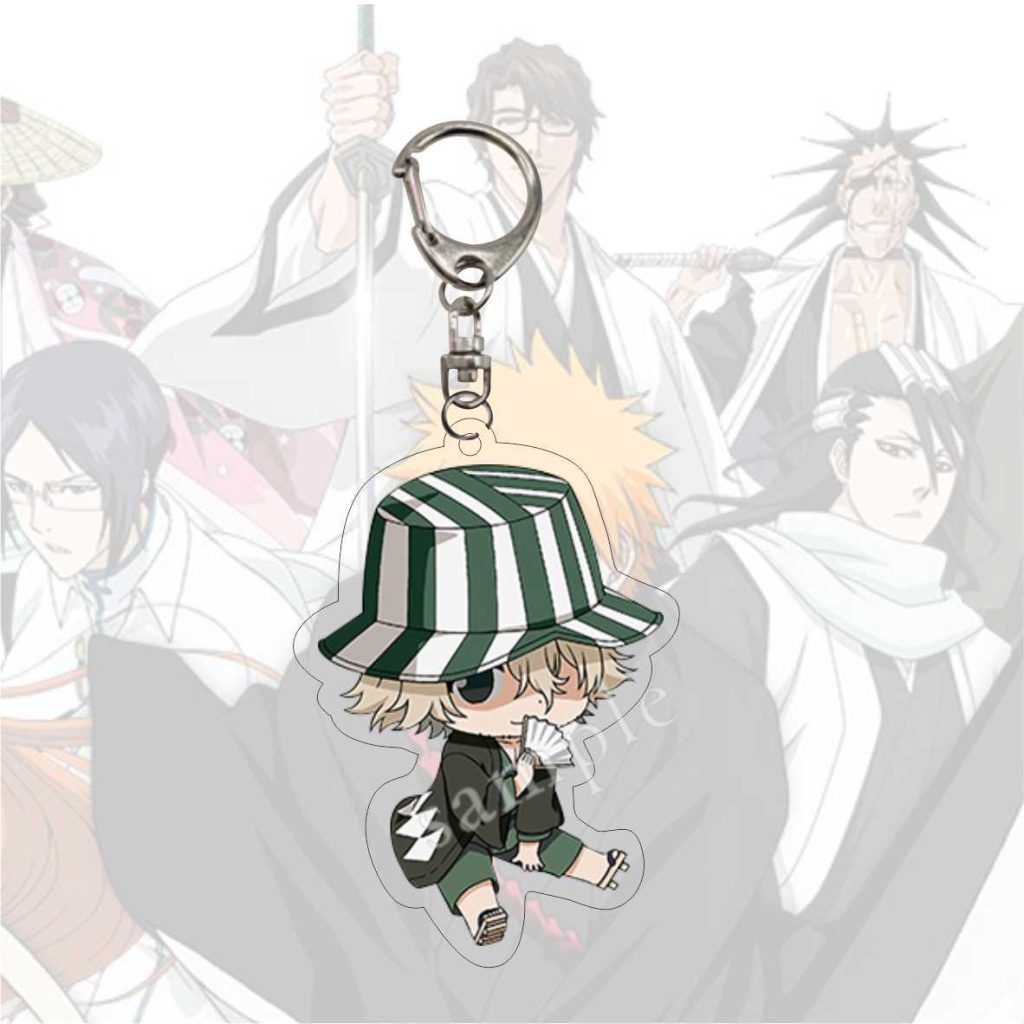Original Anime Bleach Keychain for women and men acrylic keychain with a comical character bag accessories 5 - Bleach Merchandise Store