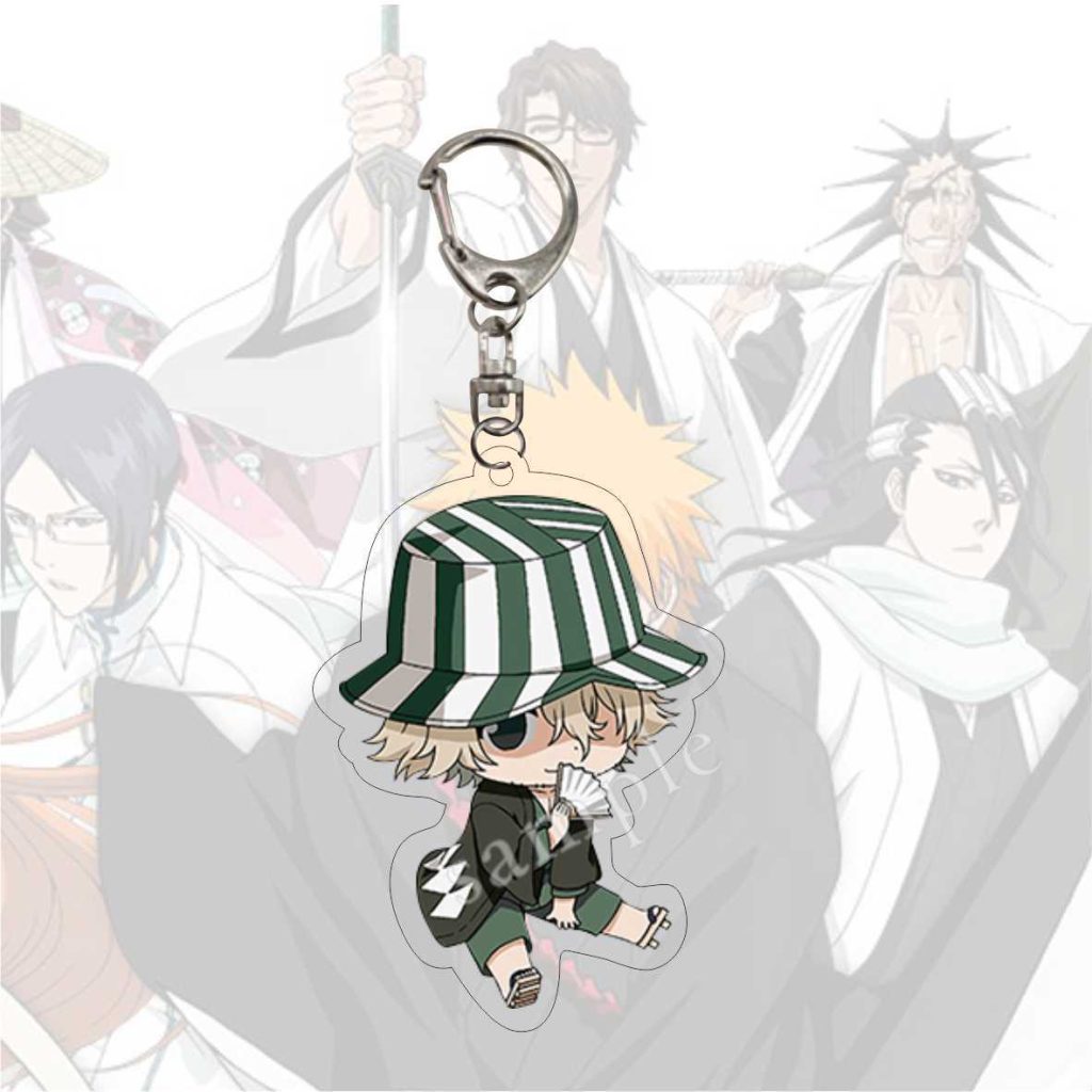 Original Anime Bleach Keychain for women and men acrylic keychain with a comical character bag accessories 5 - Bleach Merchandise