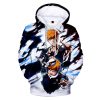 Bleach 3D Print Hoodies Anime Harajuku Sweatshirt Men Women Fashion Oversized Hoodie Hip Hop Pullover Unisex - Bleach Merchandise