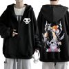Oversize Zipper Hoodie Bleach Men s Jacket Pullovers Wide Harajuku Hip Hop Streetwear - Bleach Merchandise Store