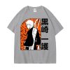 japanese anime bleach t shirt manga kurosaki ichigo graphic tshirts summer cartoon 100 cotton tops t shirt harajuku streetwear 2 - Bleach Merchandise Store