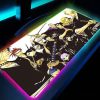 BLEACH Large RGB Mouse Pad Gaming Mousepads LED Mouse Mat Gamer Desk Mats Rubber Table Rug 12 - Bleach Merchandise