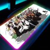 BLEACH Large RGB Mouse Pad Gaming Mousepads LED Mouse Mat Gamer Desk Mats Rubber Table Rug 14 - Bleach Merchandise