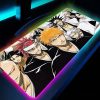 BLEACH Large RGB Mouse Pad Gaming Mousepads LED Mouse Mat Gamer Desk Mats Rubber Table Rug 9 - Bleach Merchandise