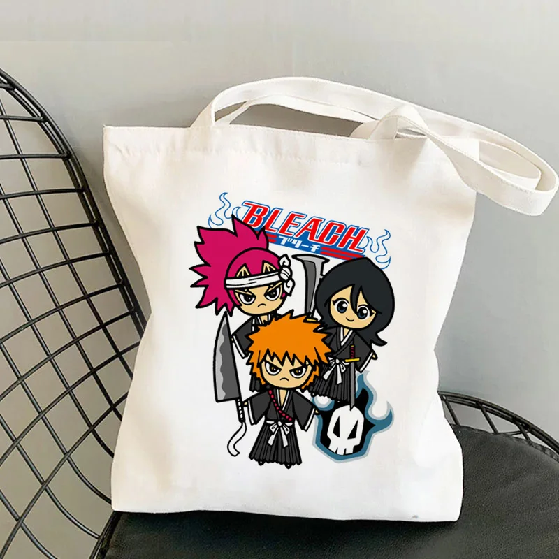 Death Note Bleach ichigo shopping bag shopper reusable grocery bolso tote bag reusable reciclaje foldable sac 16 - Bleach Merchandise Store