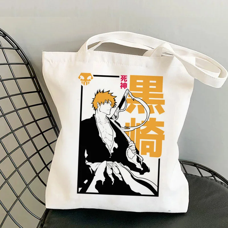 Death Note Bleach ichigo shopping bag shopper reusable grocery bolso tote bag reusable reciclaje foldable sac 2 - Bleach Merchandise Store