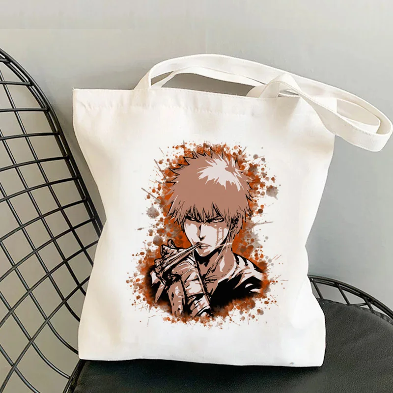 Death Note Bleach ichigo shopping bag shopper reusable grocery bolso tote bag reusable reciclaje foldable sac 6 - Bleach Merchandise Store
