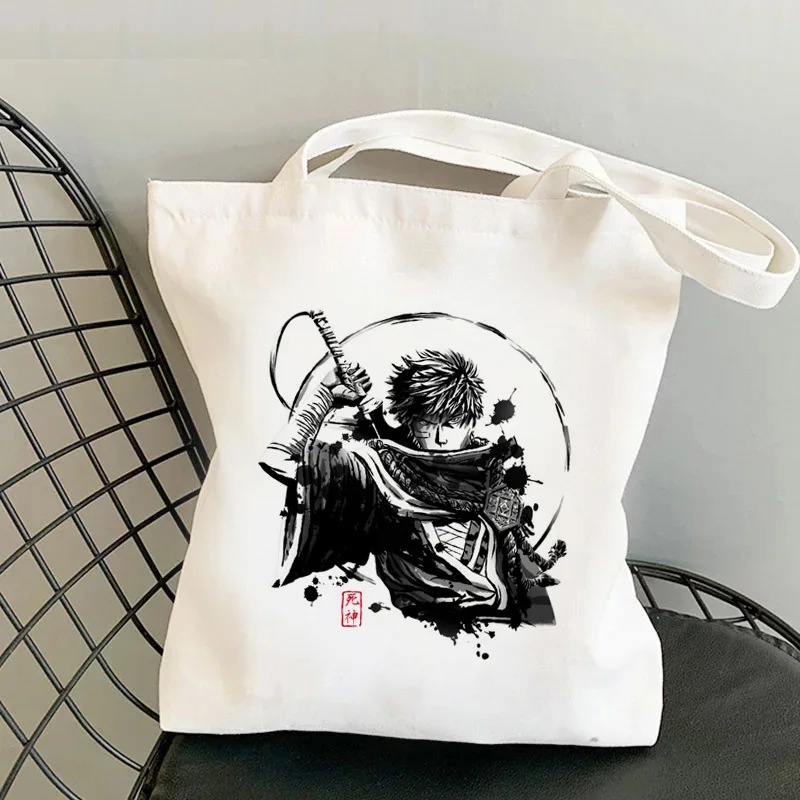 Death Note Bleach ichigo shopping bag shopper reusable grocery bolso tote bag reusable reciclaje foldable sac 7 - Bleach Merchandise Store