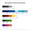 tank top color chart - Bleach Merchandise Store