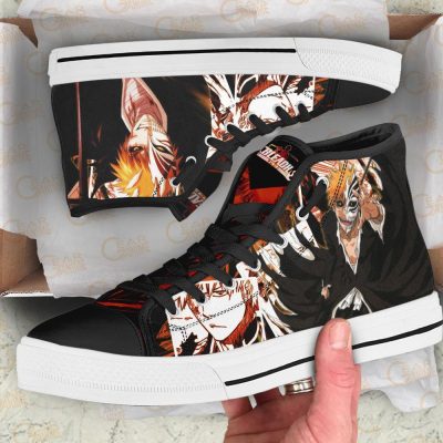 Ichigo Kurosaki Hollow High Top Shoes