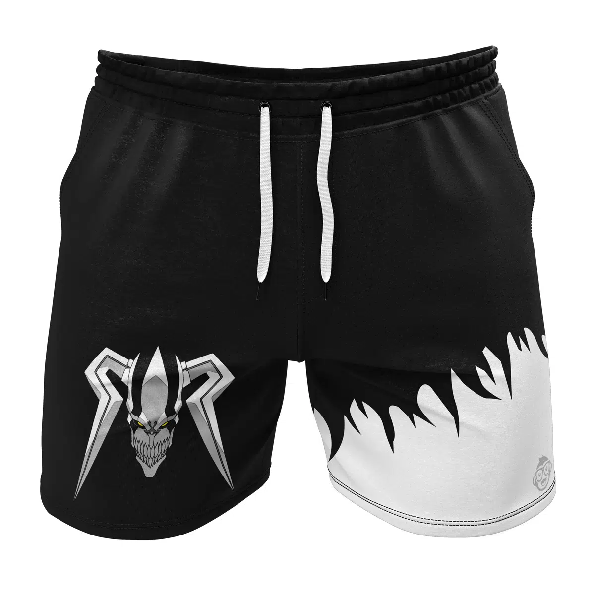 Hollow Ichigo Bleach Gym Shorts FRONT Mockup - Bleach Merchandise