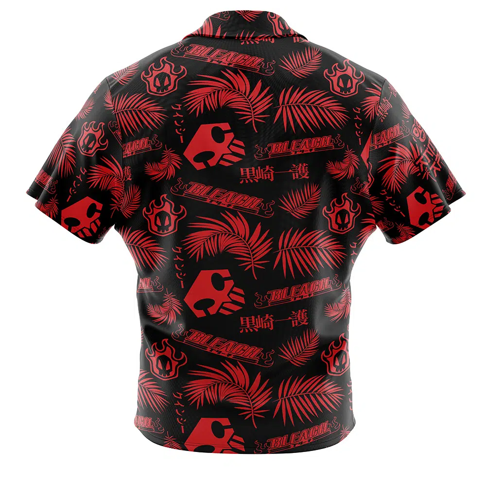 Ichigo Kurosaki Bleach Short Sleeve Hawaiian Shirt BACK mockup - Bleach Merchandise