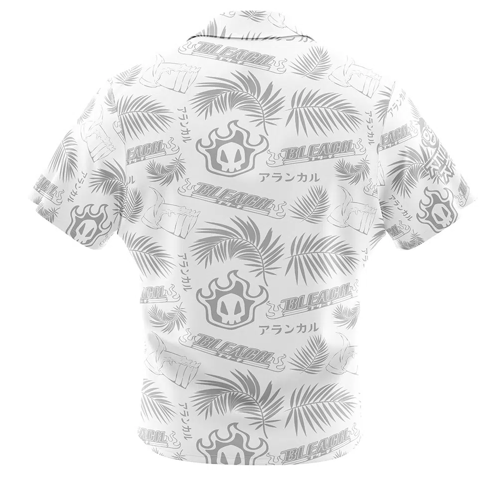 Ulquiorra Cuatro Espada Bleach Short Sleeve Hawaiian Shirt BACK mockup - Bleach Merchandise