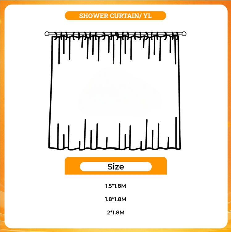 3D shower curtain - Bleach Merchandise